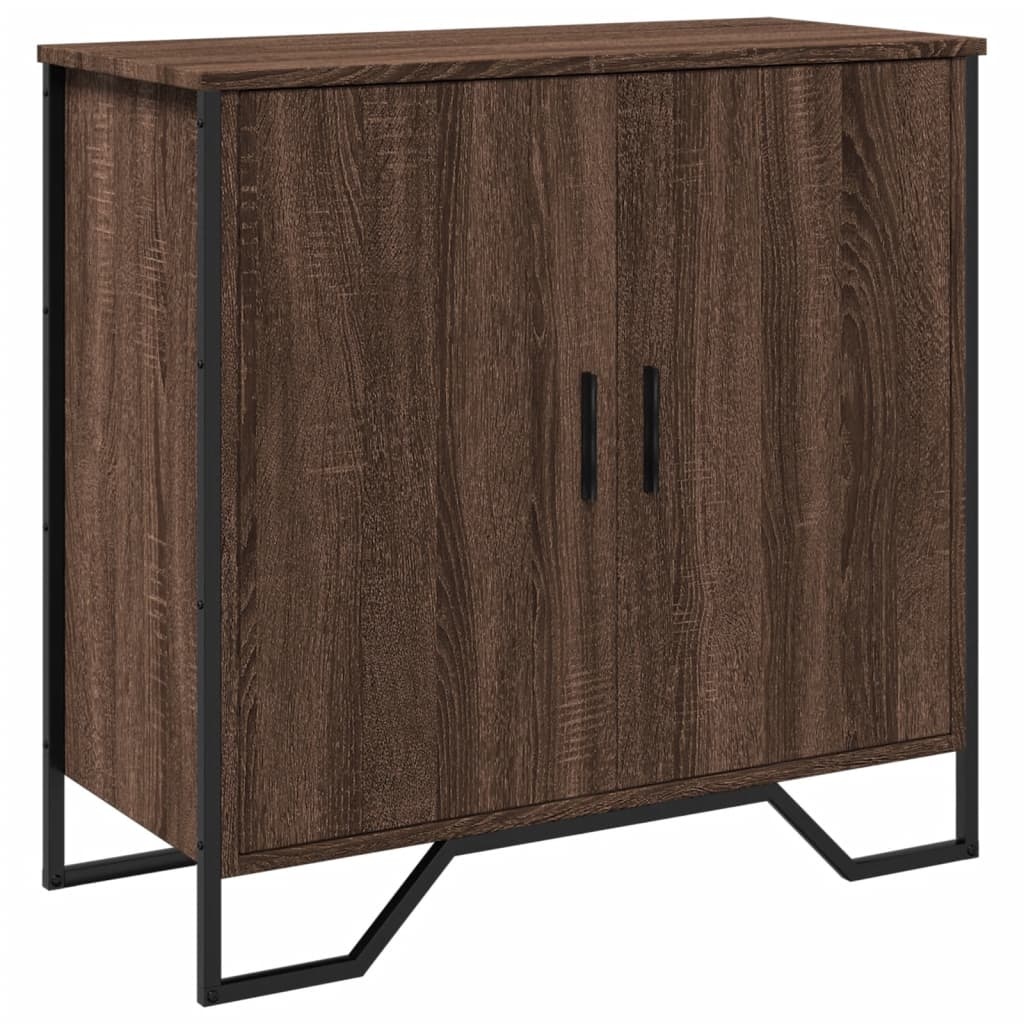 VidaXL Dressoir 78x35,5x74,5 cm bewerkt hout bruin eikenkleur