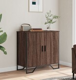VidaXL Dressoir 78x35,5x74,5 cm bewerkt hout bruin eikenkleur