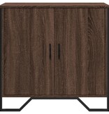 VidaXL Dressoir 78x35,5x74,5 cm bewerkt hout bruin eikenkleur
