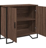 VidaXL Dressoir 78x35,5x74,5 cm bewerkt hout bruin eikenkleur