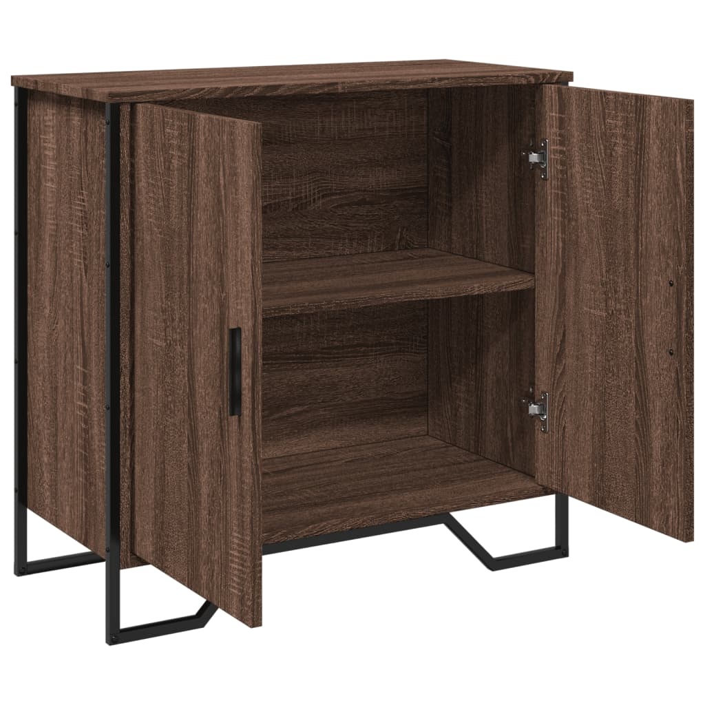 VidaXL Dressoir 78x35,5x74,5 cm bewerkt hout bruin eikenkleur