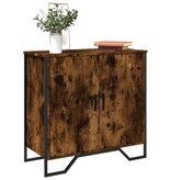 VidaXL Dressoir 78x35,5x74,5 cm bewerkt hout gerookt eikenkleurig
