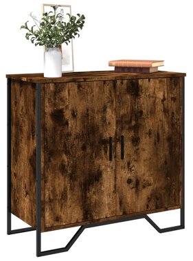 VidaXL Dressoir 78x35,5x74,5 cm bewerkt hout gerookt eikenkleurig