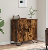 VidaXL Dressoir 78x35,5x74,5 cm bewerkt hout gerookt eikenkleurig