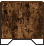 VidaXL Dressoir 78x35,5x74,5 cm bewerkt hout gerookt eikenkleurig