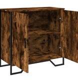 VidaXL Dressoir 78x35,5x74,5 cm bewerkt hout gerookt eikenkleurig