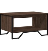 VidaXL Salontafel 75x51x40 cm bewerkt hout bruin eikenkleur