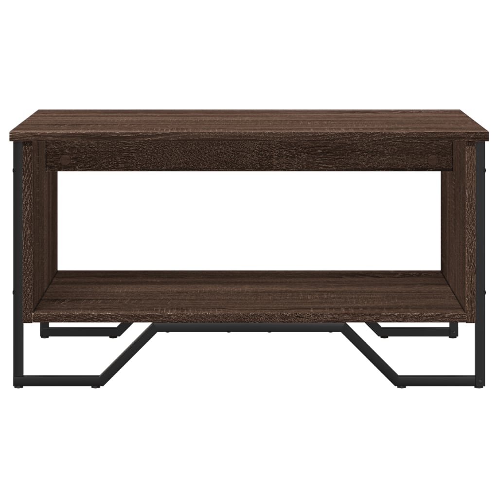 VidaXL Salontafel 75x51x40 cm bewerkt hout bruin eikenkleur