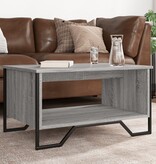 VidaXL Salontafel 75x51x40 cm bewerkt hout grijs sonoma eikenkleurig