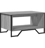 VidaXL Salontafel 75x51x40 cm bewerkt hout grijs sonoma eikenkleurig