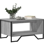 VidaXL Salontafel 75x51x40 cm bewerkt hout grijs sonoma eikenkleurig