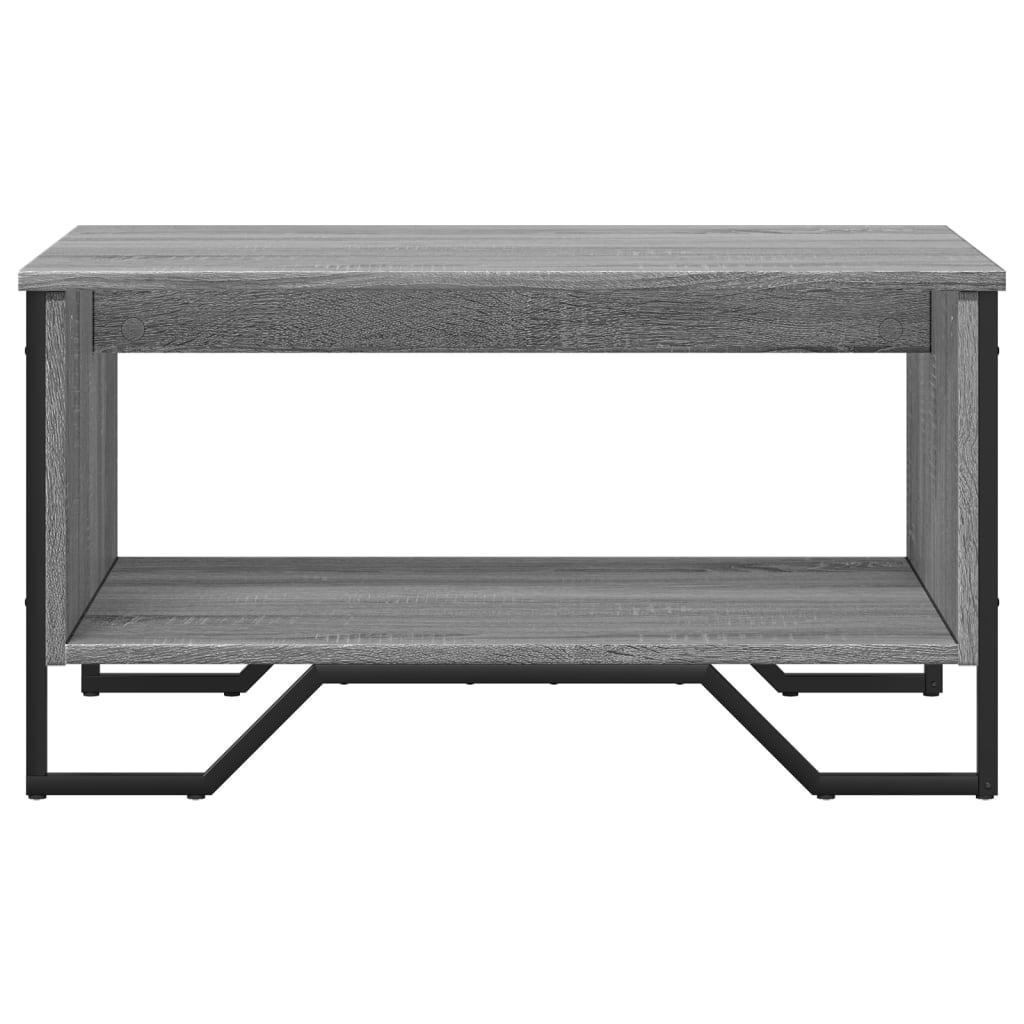 VidaXL Salontafel 75x51x40 cm bewerkt hout grijs sonoma eikenkleurig