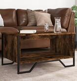 VidaXL Salontafel 75x51x40 cm bewerkt hout gerookt eikenkleurig