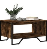 VidaXL Salontafel 75x51x40 cm bewerkt hout gerookt eikenkleurig