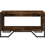 VidaXL Salontafel 75x51x40 cm bewerkt hout gerookt eikenkleurig