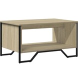 VidaXL Salontafel 75x51x40 cm bewerkt hout sonoma eikenkleurig