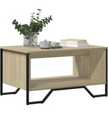VidaXL Salontafel 75x51x40 cm bewerkt hout sonoma eikenkleurig