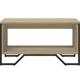 VidaXL Salontafel 75x51x40 cm bewerkt hout sonoma eikenkleurig