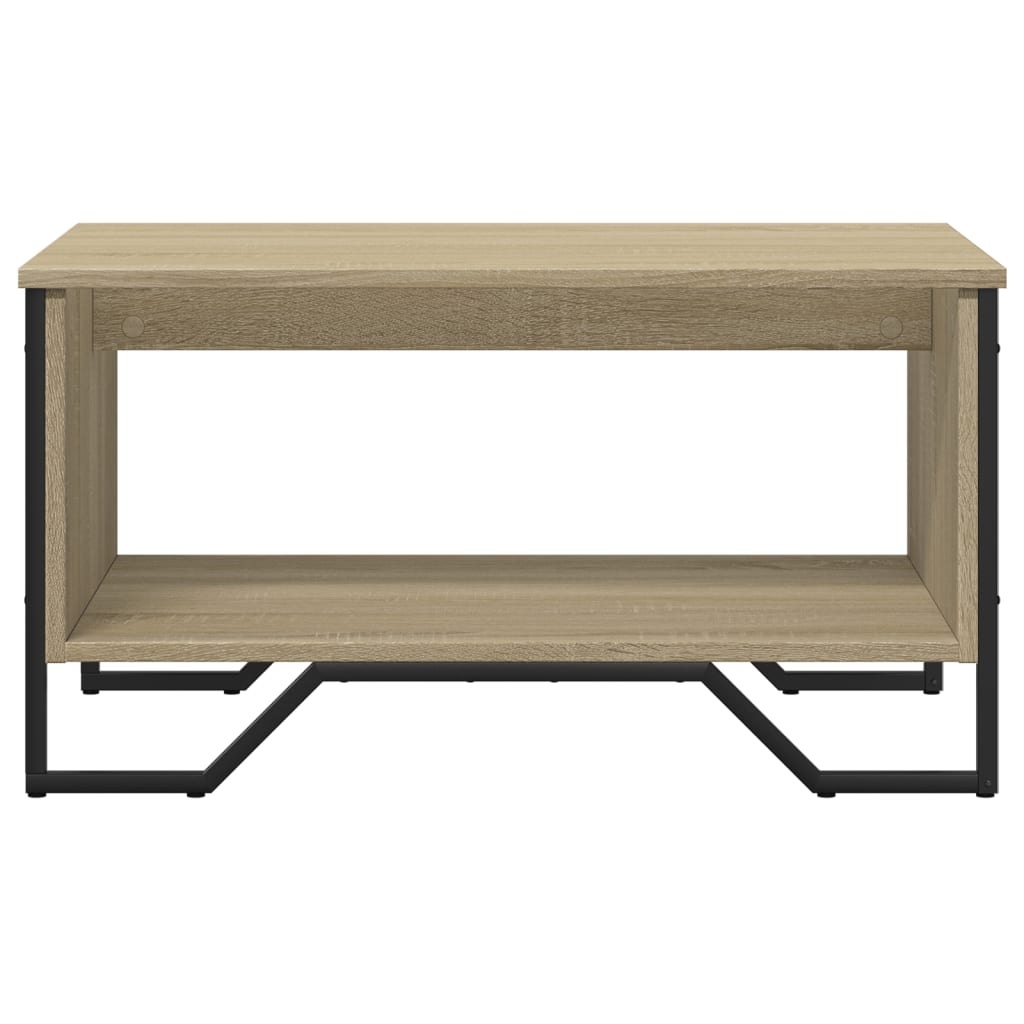 VidaXL Salontafel 75x51x40 cm bewerkt hout sonoma eikenkleurig