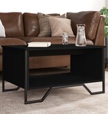VidaXL Salontafel 75x51x40 cm bewerkt hout zwart