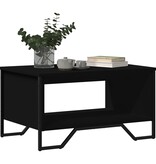 VidaXL Salontafel 75x51x40 cm bewerkt hout zwart