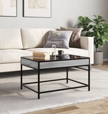 VidaXL Salontafel met Infinity LED 70x50x41 cm grijs sonoma eikenkleur