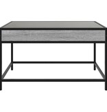 VidaXL Salontafel met Infinity LED 70x50x41 cm grijs sonoma eikenkleur