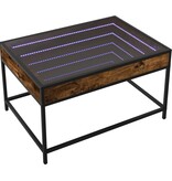 VidaXL Salontafel met Infinity LED 70x50x41 cm gerookt eikenkleurig