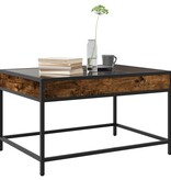 VidaXL Salontafel met Infinity LED 70x50x41 cm gerookt eikenkleurig