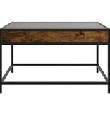 VidaXL Salontafel met Infinity LED 70x50x41 cm gerookt eikenkleurig