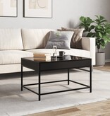 VidaXL Salontafel met Infinity LED 70x50x41 cm zwart