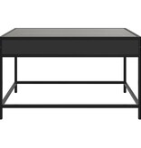 VidaXL Salontafel met Infinity LED 70x50x41 cm zwart