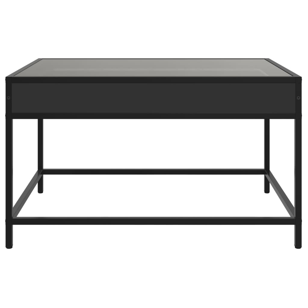 VidaXL Salontafel met Infinity LED 70x50x41 cm zwart