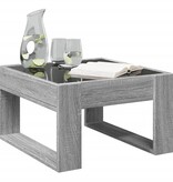 VidaXL Salontafel met Infinity LED 50x53x30 cm grijs sonoma eikenkleur