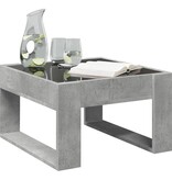VidaXL Salontafel met Infinity LED 50x53x30 cm betongrijs
