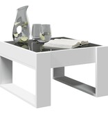 VidaXL Salontafel met Infinity LED 50x53x30 cm wit