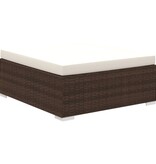 VidaXL 8-delige Loungeset met kussens poly rattan bruin