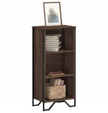 VidaXL Boekenkast 50x31x106 cm bewerkt hout bruin eikenkleurig