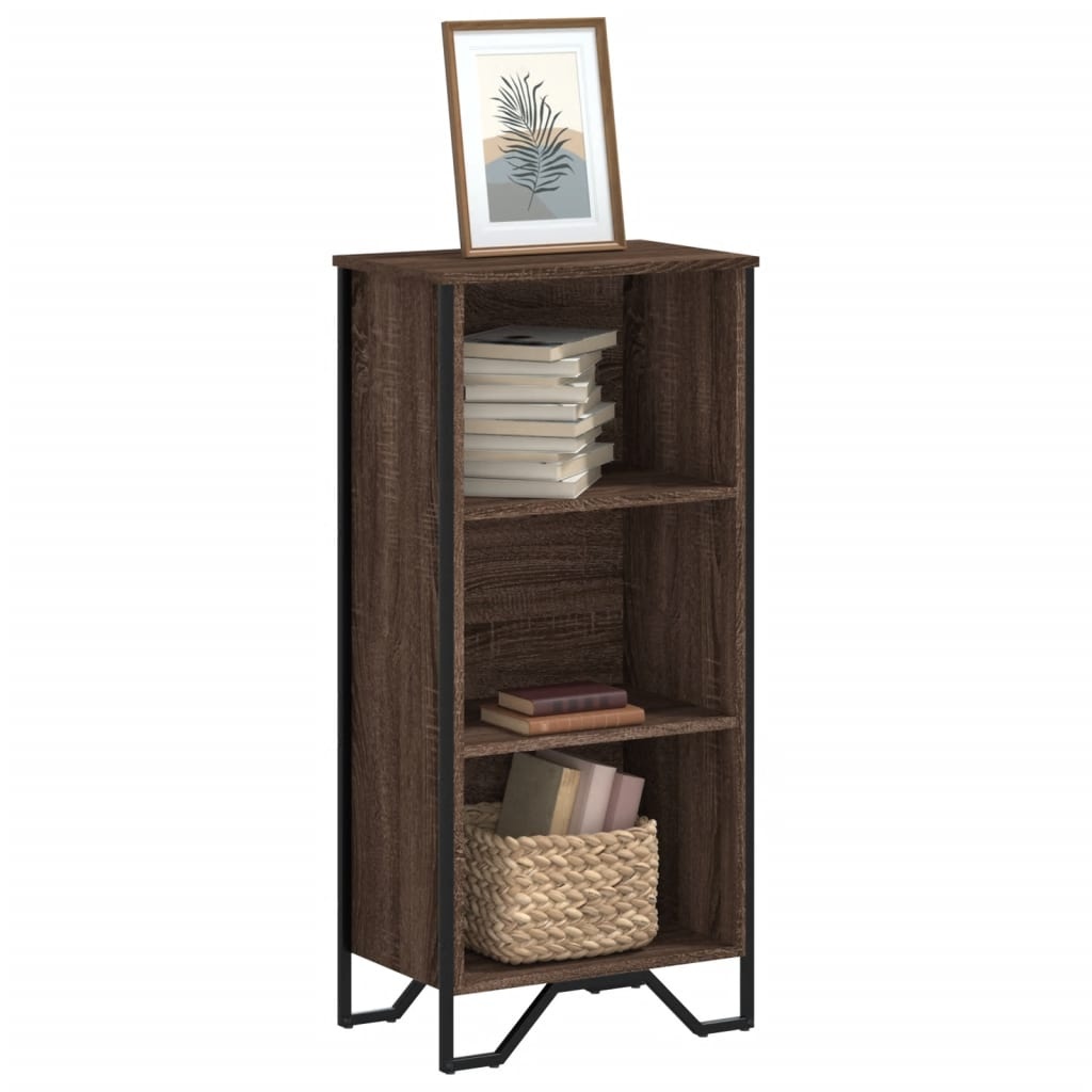 VidaXL Boekenkast 50x31x106 cm bewerkt hout bruin eikenkleurig