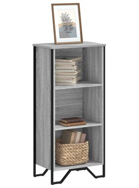 VidaXL Boekenkast 50x31x106 cm bewerkt hout grijs sonoma eikenkleurig