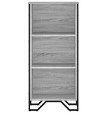 VidaXL Boekenkast 50x31x106 cm bewerkt hout grijs sonoma eikenkleurig