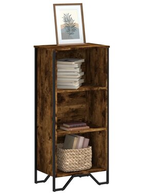 VidaXL Boekenkast 50x31x106 cm bewerkt hout gerookt eikenkleurig