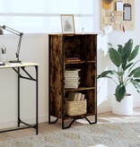 VidaXL Boekenkast 50x31x106 cm bewerkt hout gerookt eikenkleurig
