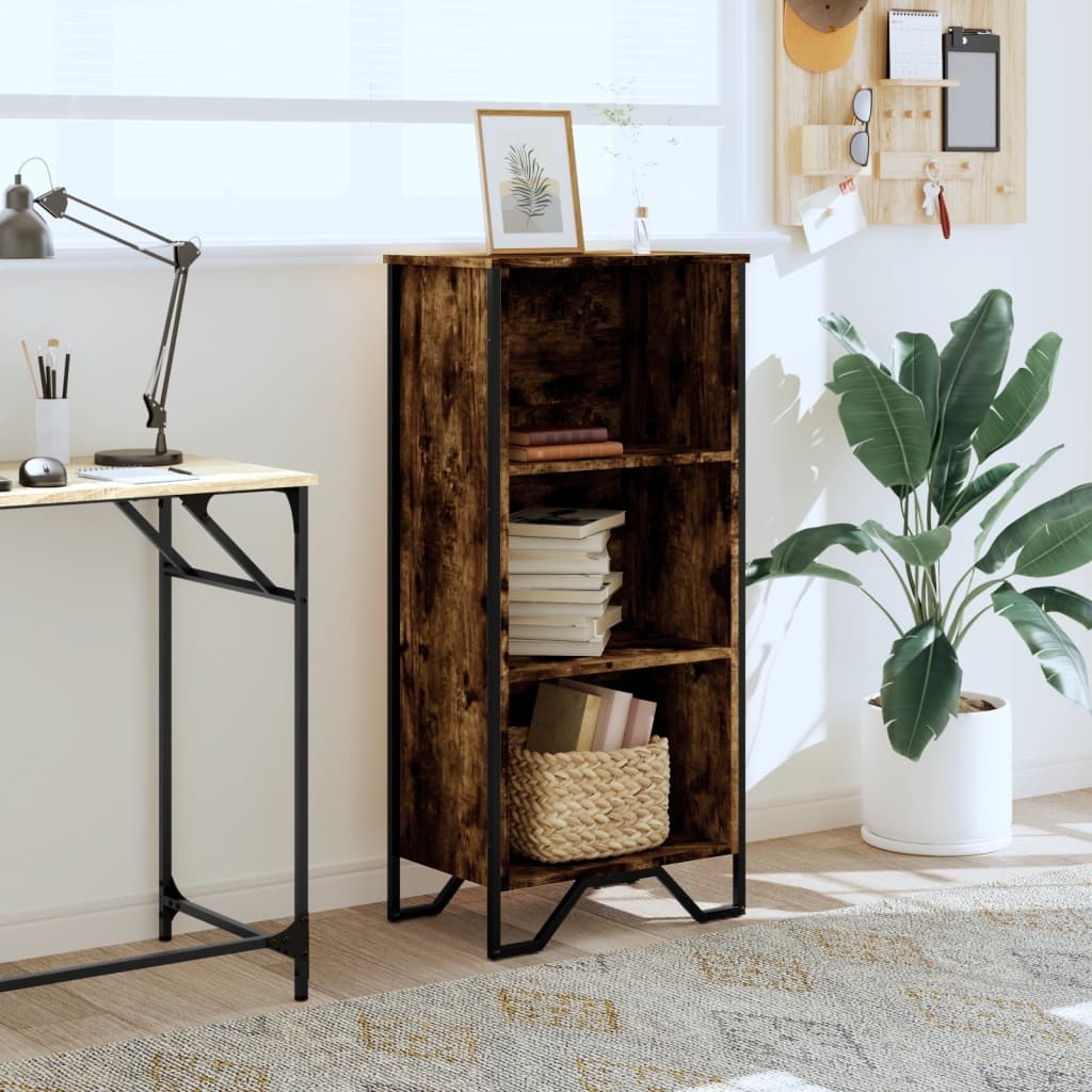 VidaXL Boekenkast 50x31x106 cm bewerkt hout gerookt eikenkleurig