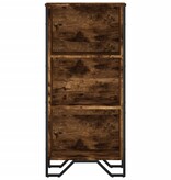 VidaXL Boekenkast 50x31x106 cm bewerkt hout gerookt eikenkleurig