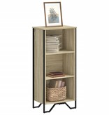 VidaXL Boekenkast 50x31x106 cm bewerkt hout sonoma eikenkleurig
