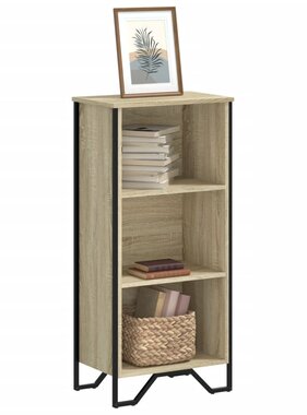 VidaXL Boekenkast 50x31x106 cm bewerkt hout sonoma eikenkleurig