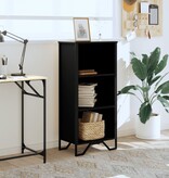 VidaXL Boekenkast 50x31x106 cm bewerkt hout zwart