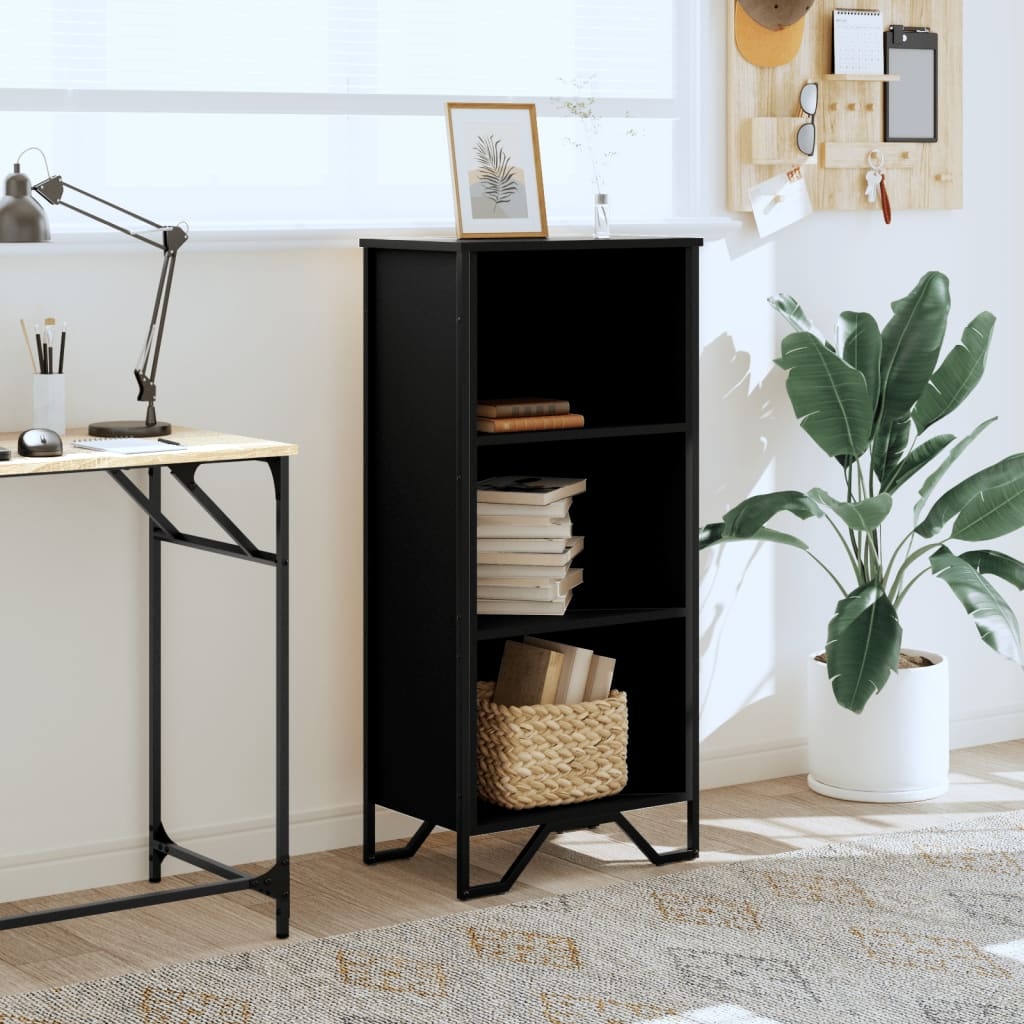 VidaXL Boekenkast 50x31x106 cm bewerkt hout zwart