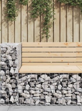 VidaXL Tuinbank schanskorfontwerp 92x71x65,5 cm massief grenenhout